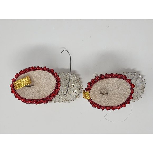 Vintage Walco‎ Santas Boots Beaded Sequined Christmas Ornaments - Picture 4 of 7